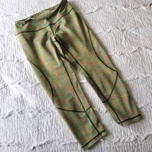 2/$30 Zella Cropped Neon Spacedyed Leggings XS EUC